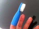 thumb saftey PP toothbrush for criminal mental patient using