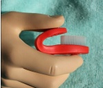 TPE satfety toothbrush for mental patient and jail person using